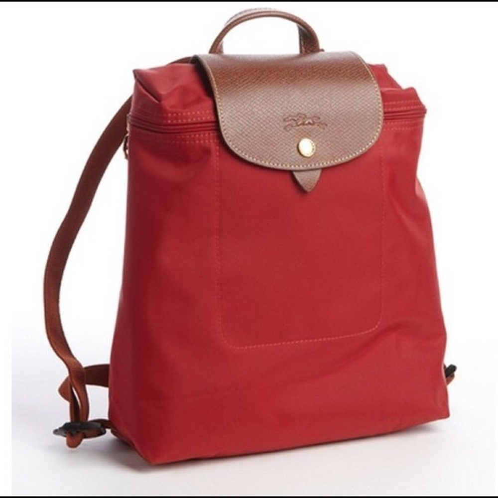 RED LONGCHAMP BACKPACK